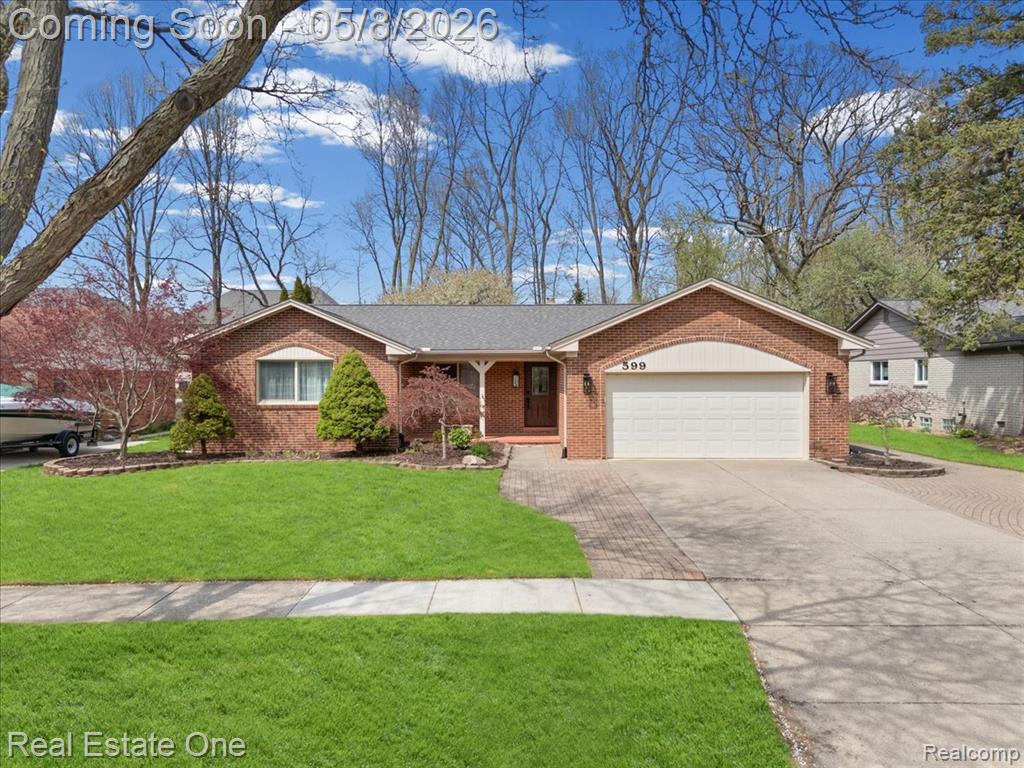 599 Thurber Drive, Troy, MI 48085 — front exterior