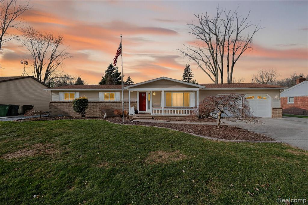 47501 Nita Drive, Shelby Twp, MI 48317 — front exterior