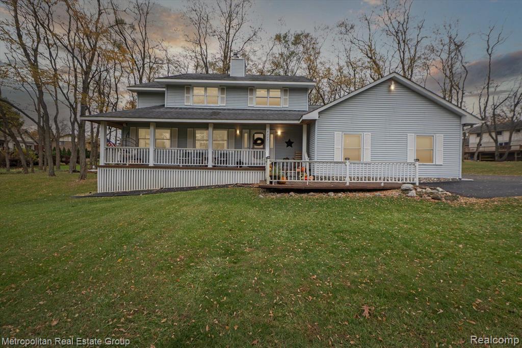 9327 LAKE CREST Drive, Whitmore Lake, MI 48189 — front exterior