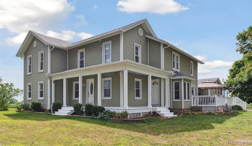 9589 CLINTON MACON Road, Tecumseh, MI 49286 — front exterior