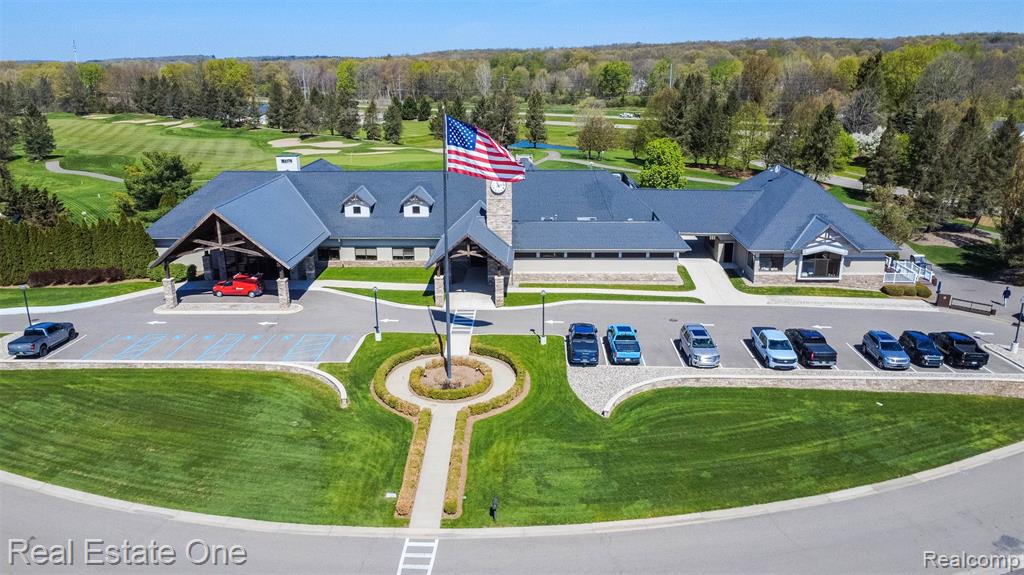 Aerial view of PVGC club house