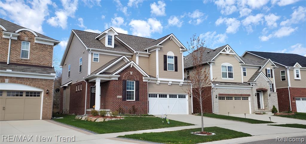 49717 Hartwick Drive, Novi, MI — front exterior