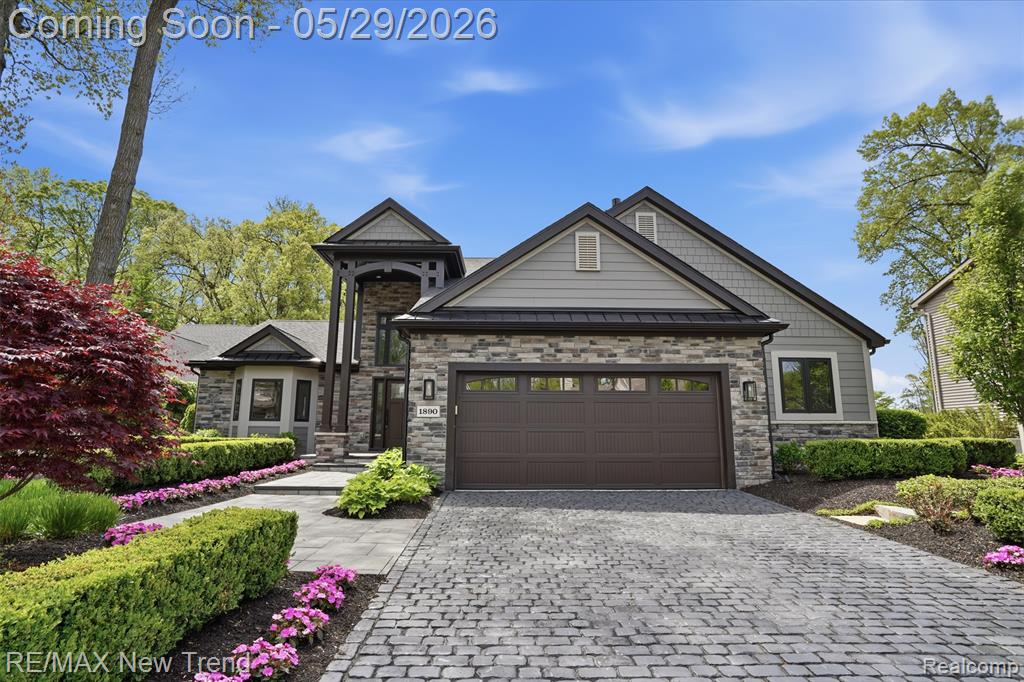 1890 Spruce Drive, Commerce Twp, MI 48390 — front exterior