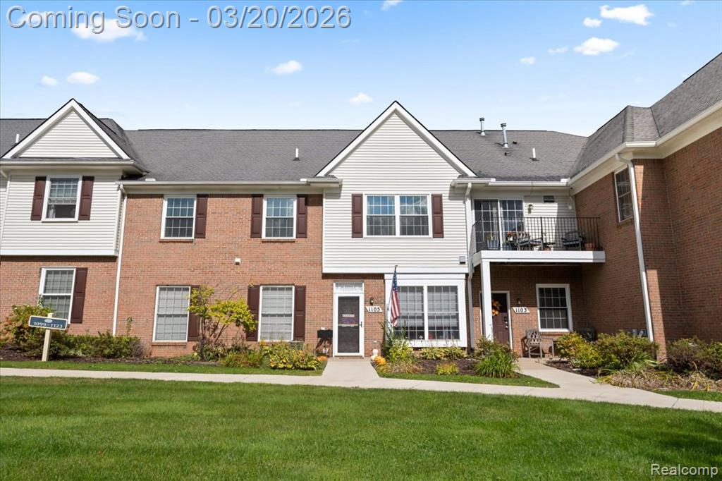 1103 Rial Lake Drive, Howell, MI 48843 — front exterior