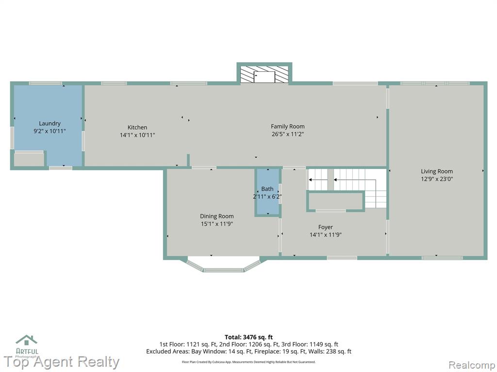 View of floor plan / room layout