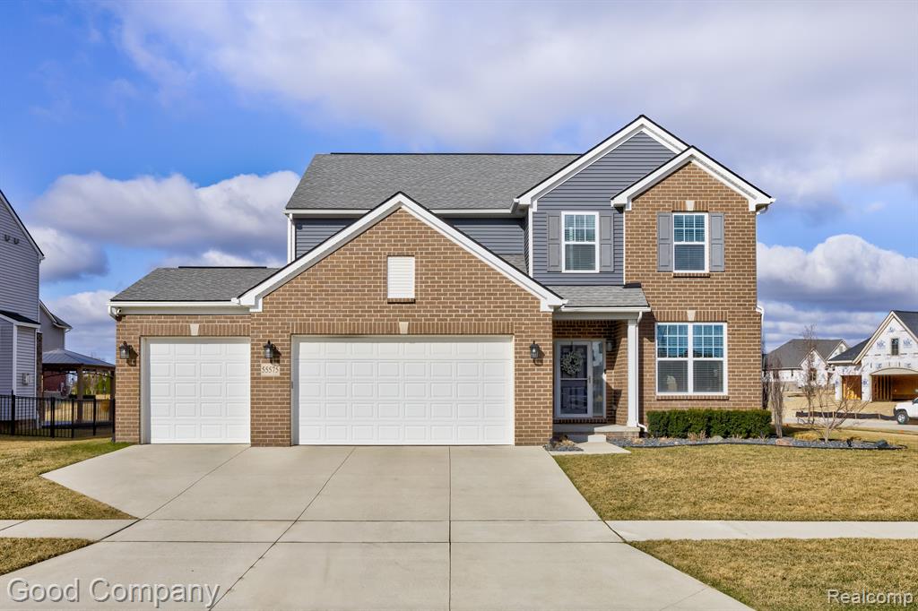 55575 HOGAN Drive, Macomb, MI 48042 — front exterior