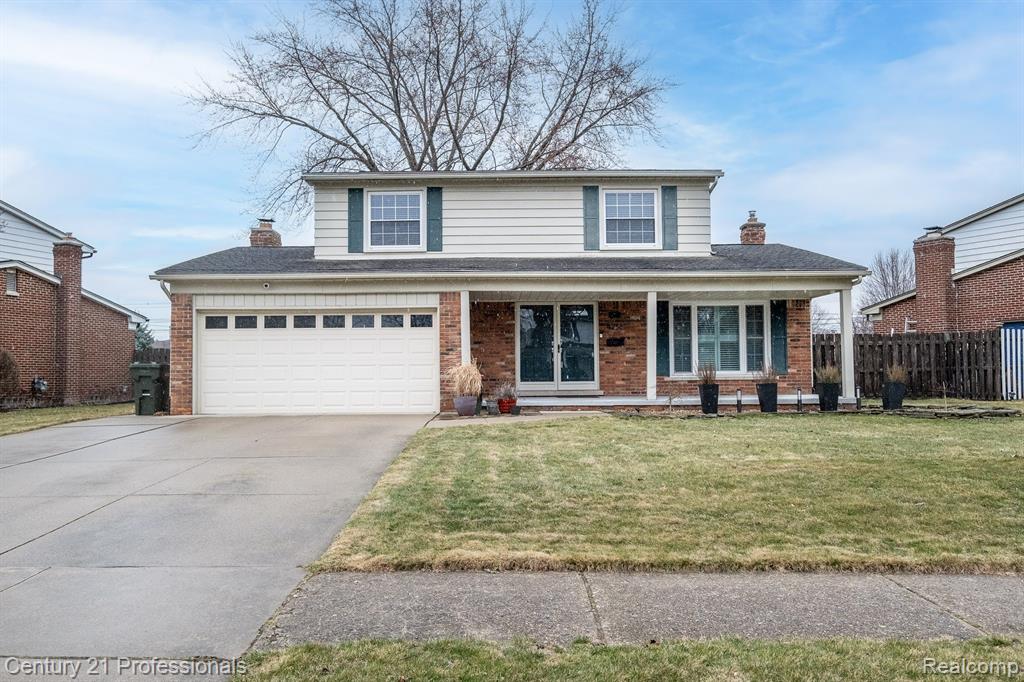 4256 BIEBER Drive, Sterling Heights, MI 48310 — front exterior