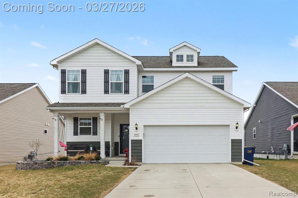 2048 Blackstone Lane, Howell, MI 48843 — front exterior