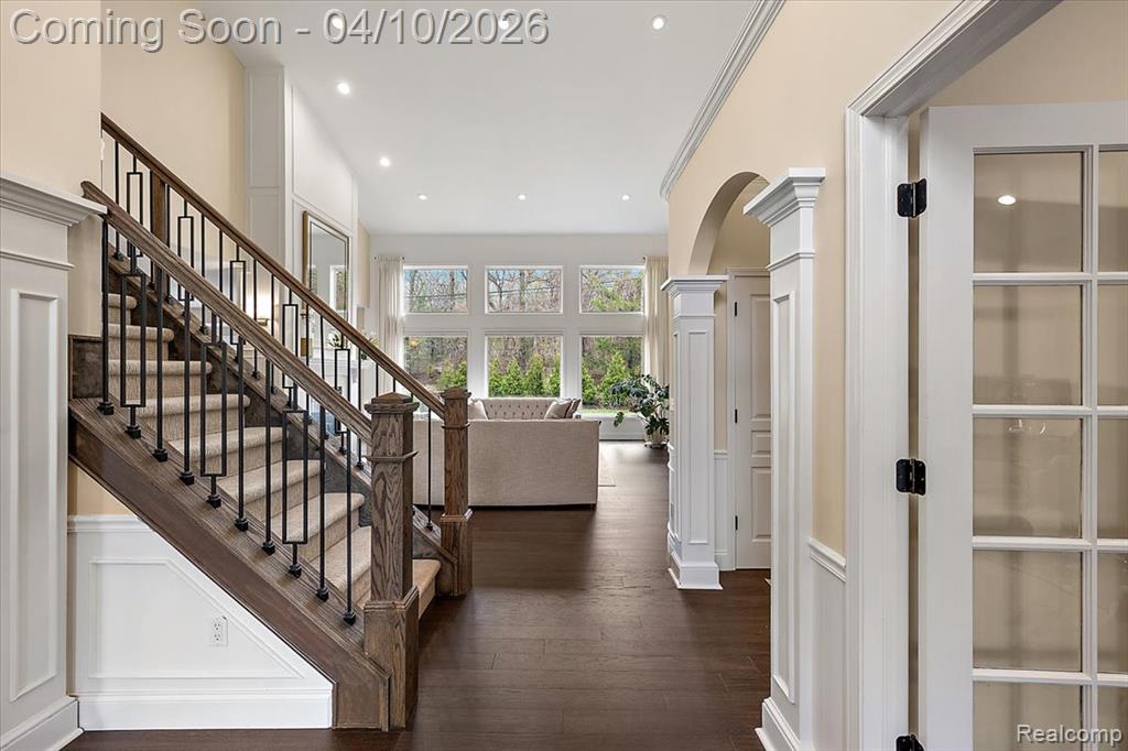2 Story Foyer Looking Into Living Room