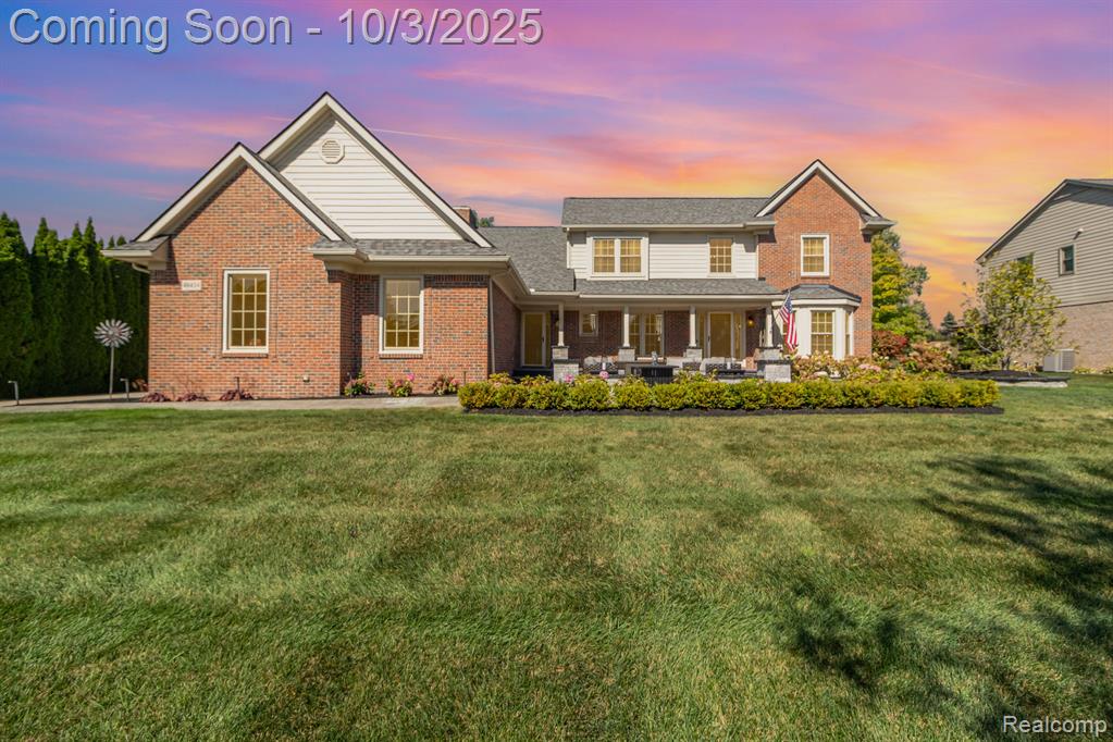 48434 Hill Top Drive E, Plymouth, MI 48170 — front exterior
