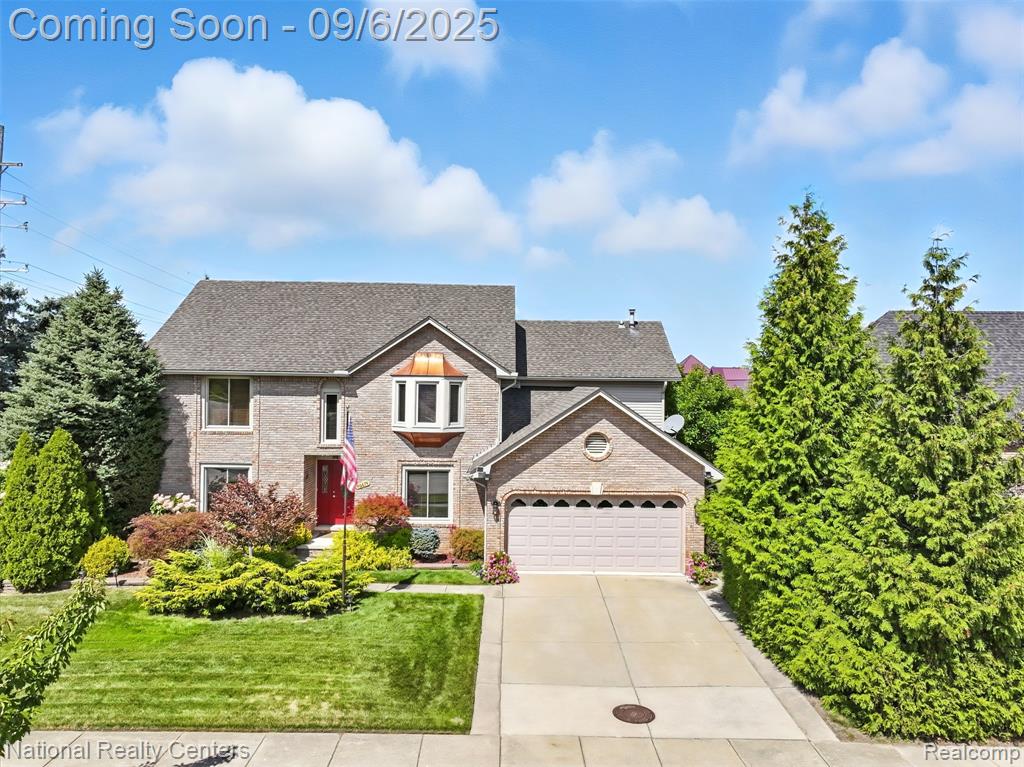 46674 Snowbird Drive, Macomb, MI 48044 — front exterior