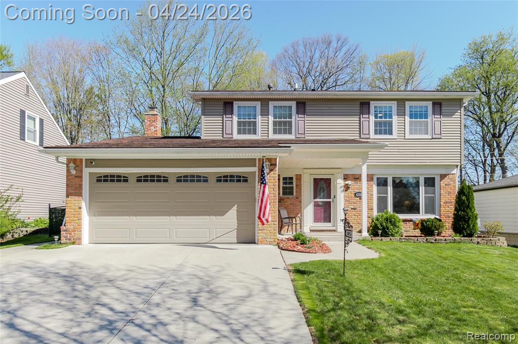 42320 Cherry Hill Road, Novi, MI — front exterior