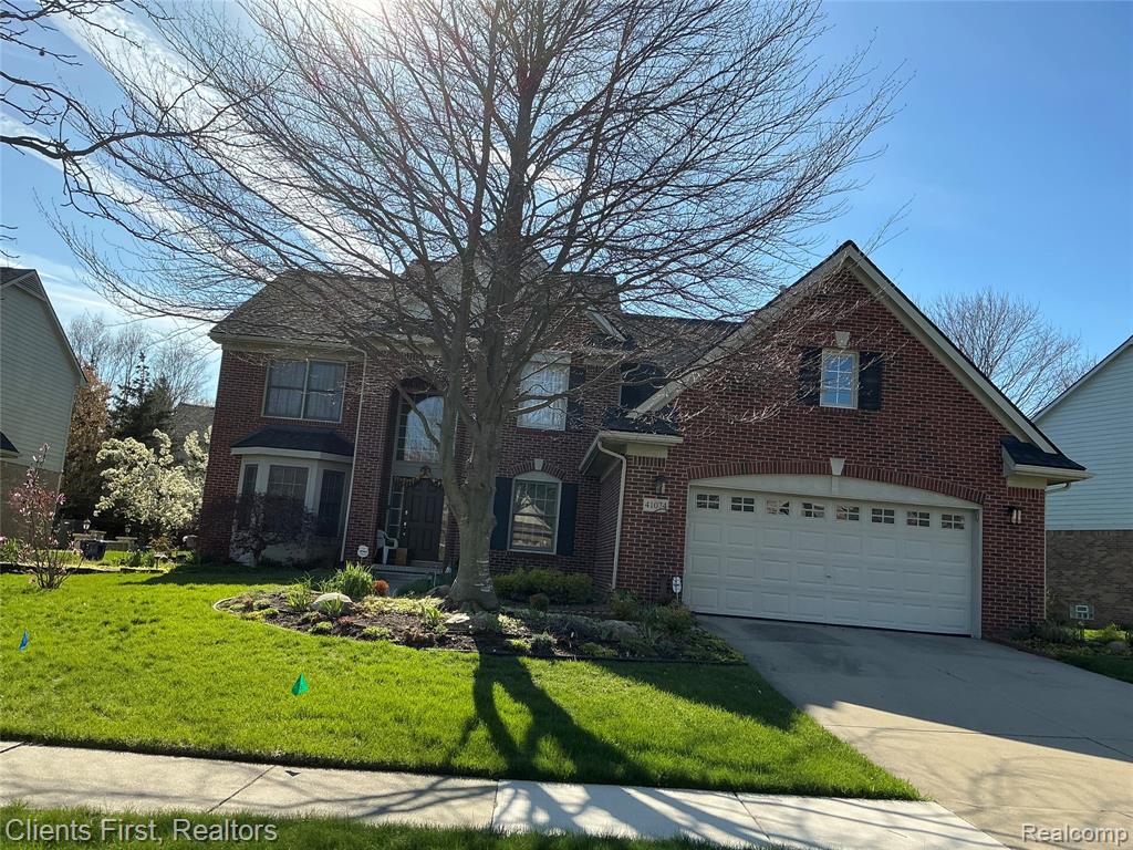 41074 Scarborough Lane, Novi, MI — front exterior