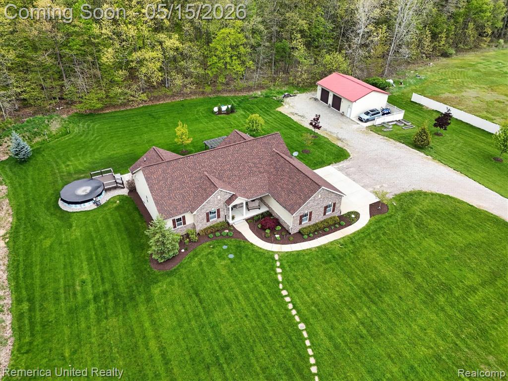 8871 N Gregory Road, Fowlerville, MI 48836 — front exterior