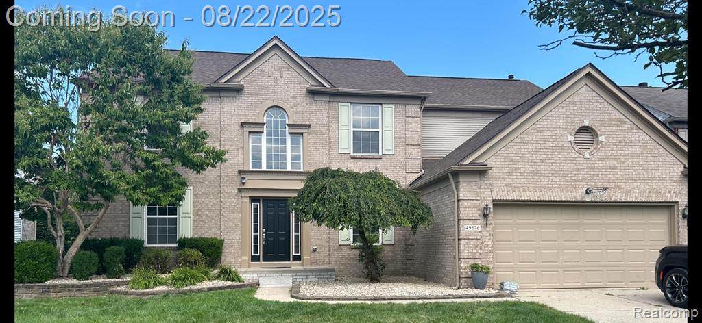 49576 Dunhill Drive, Macomb, MI 48044 — front exterior