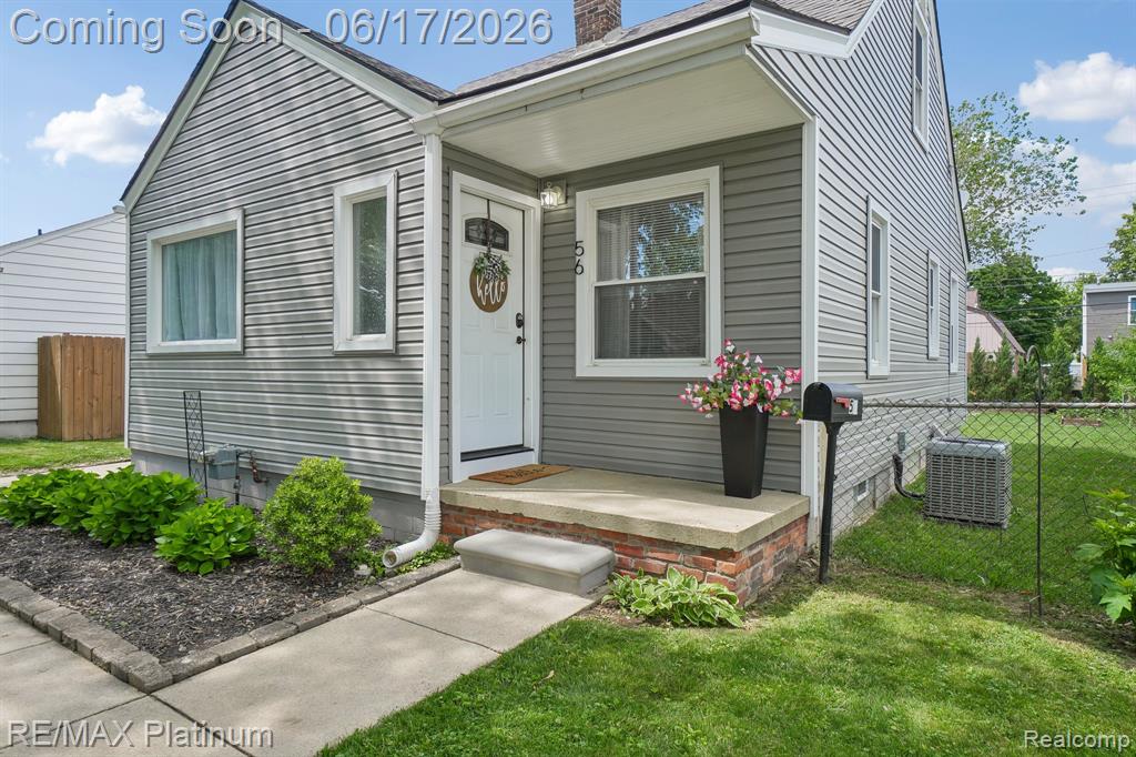 56 Charlevoix Street, Clawson, MI — front exterior