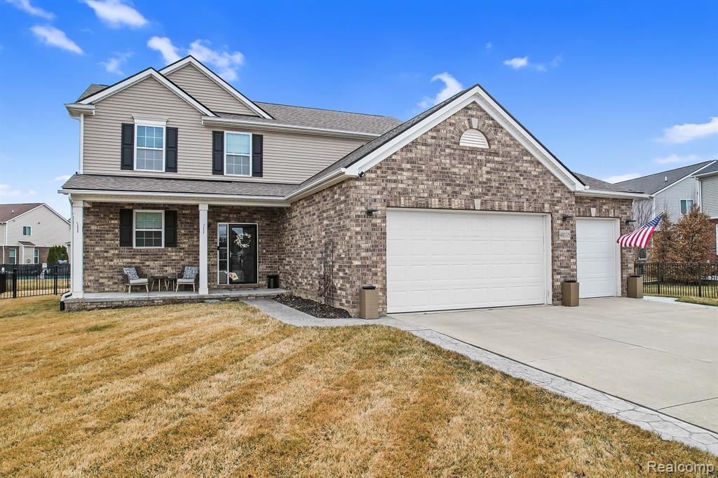 48115 STAPLETON Avenue, Macomb, MI 48042 — front exterior
