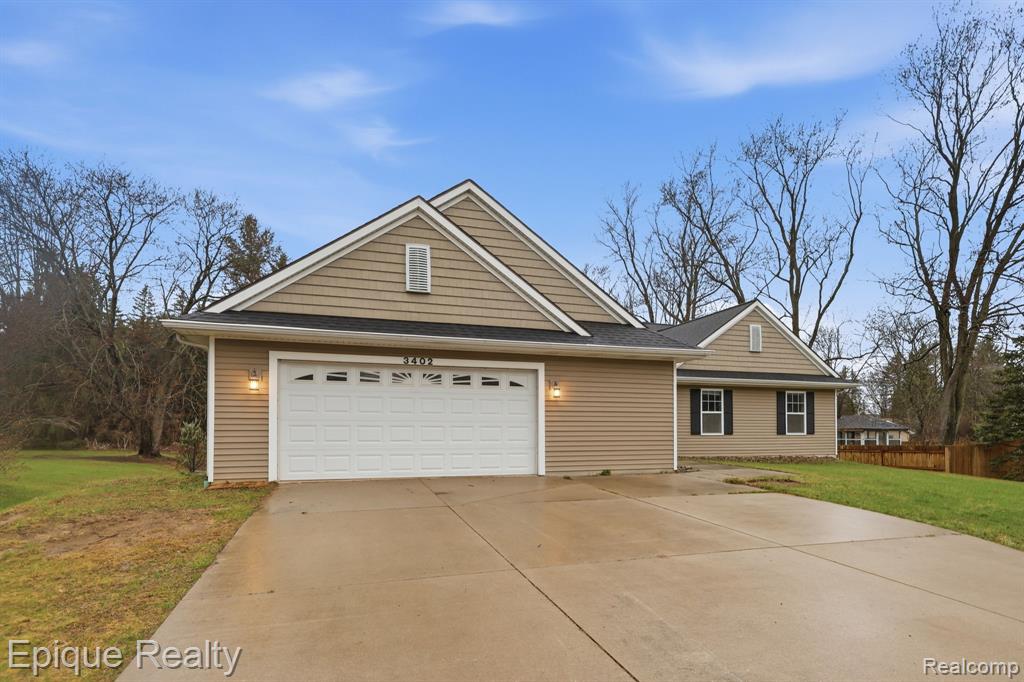 3402 Josephine Lane, Mason, MI 48854 — front exterior