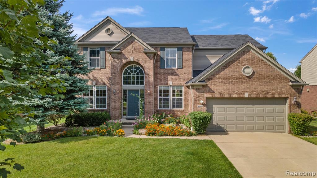 48938 Running Trout Lane, Northville, MI — front exterior