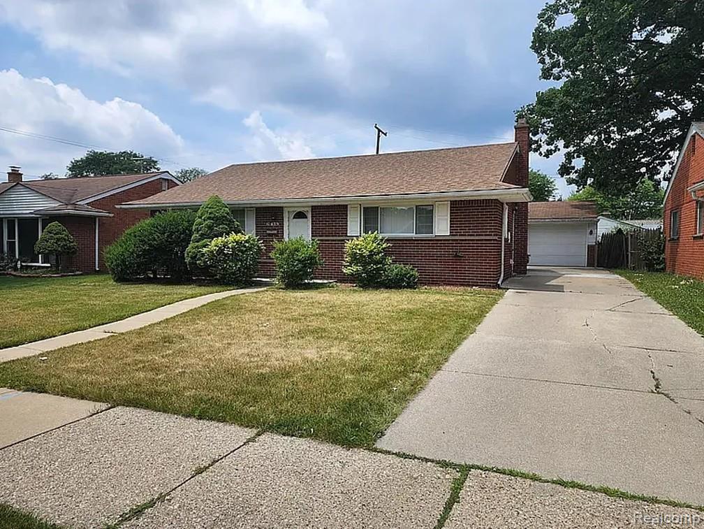 6419 Sunset Street, Garden City, MI — front exterior