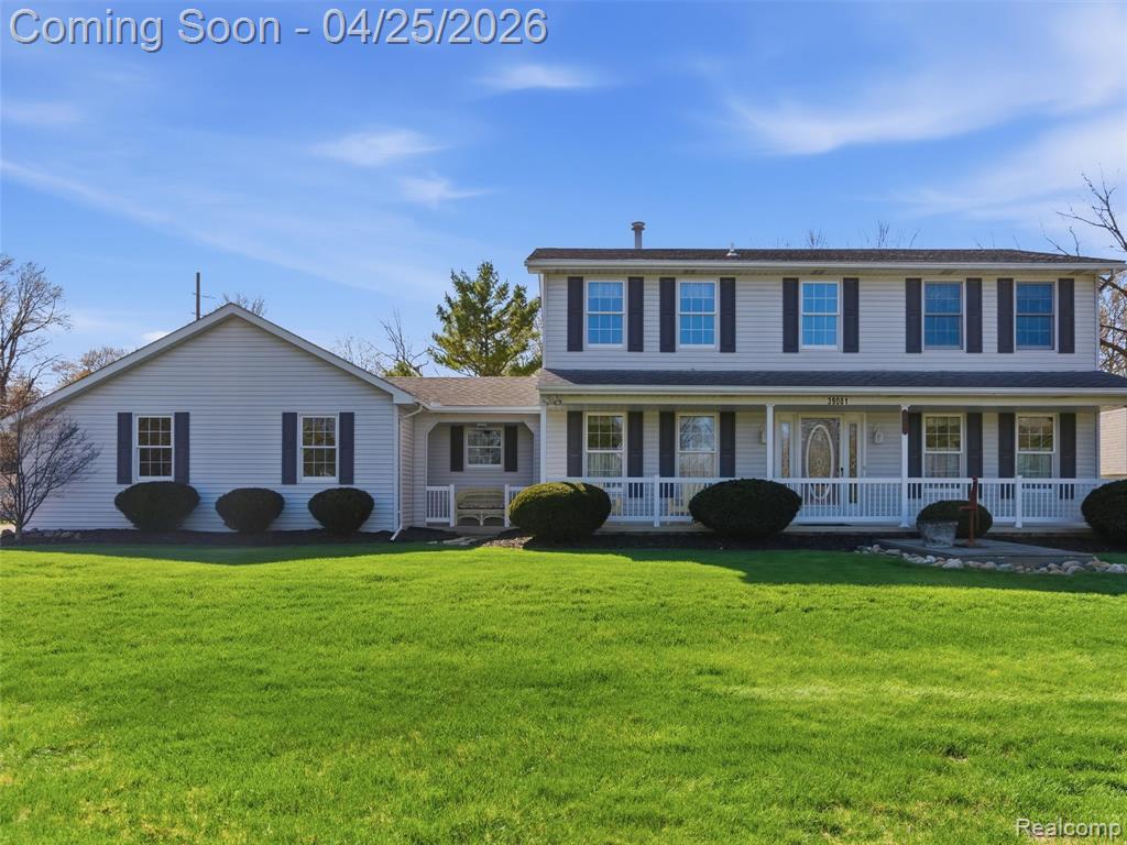 39001 Chartier Street, Harrison Township, MI — front exterior