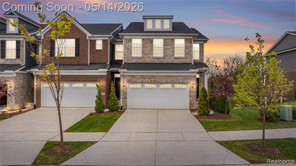 43235 Heron Drive, Novi, MI — front exterior