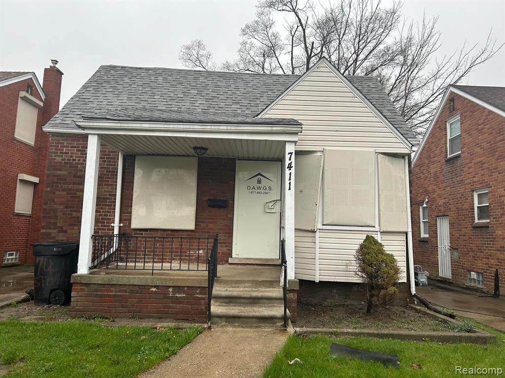 7411 STOUT Street, Detroit, MI 48228 — front exterior