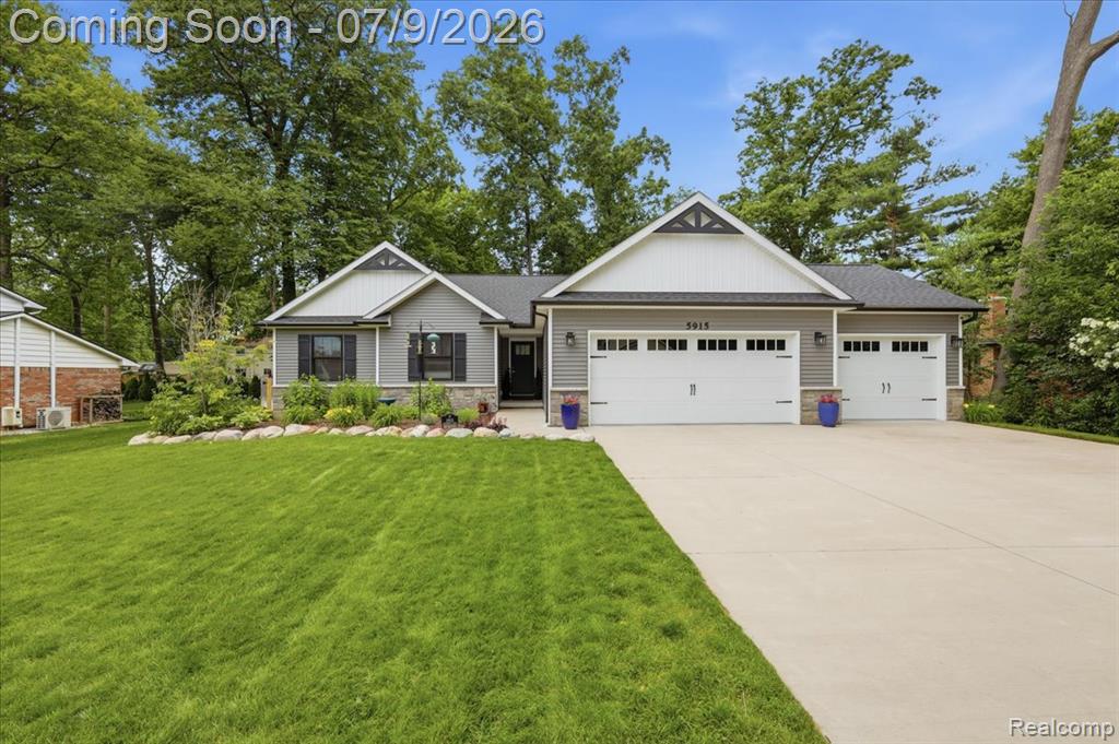 5915 Chickadee Lane, Clarkston, MI — front exterior