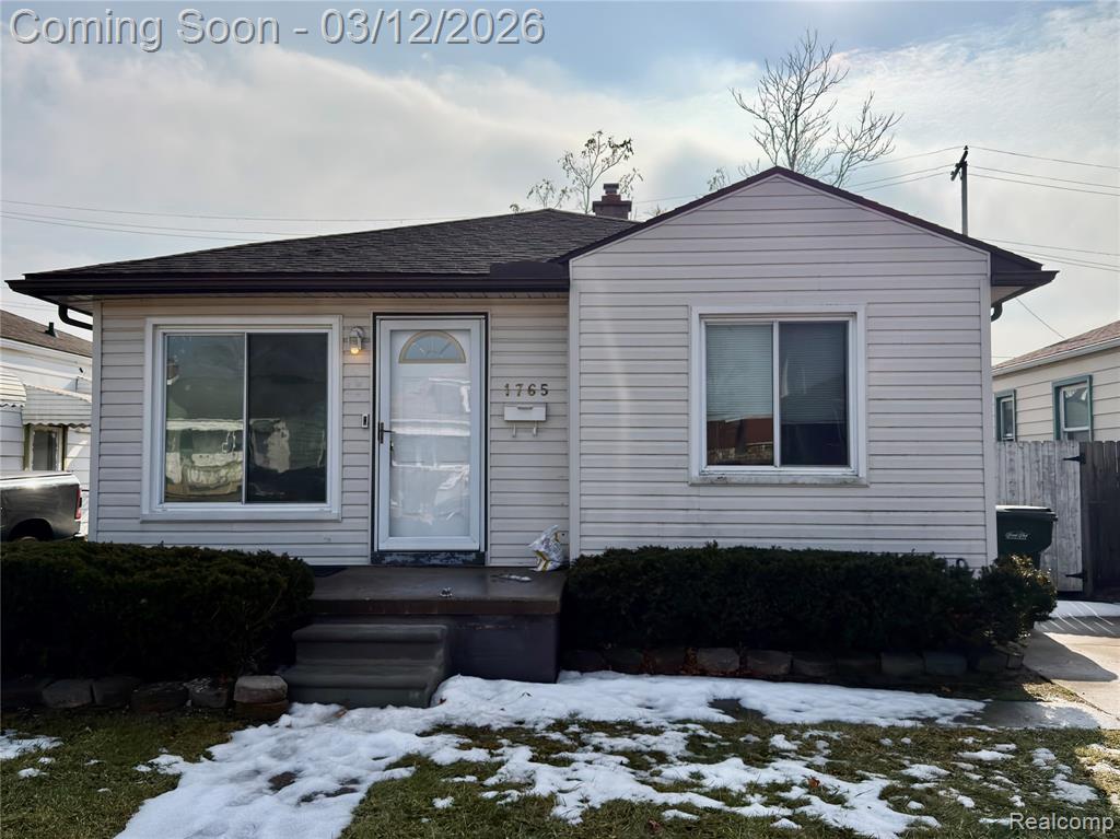 1765 Garfield Avenue, Lincoln Park, MI 48146 — front exterior
