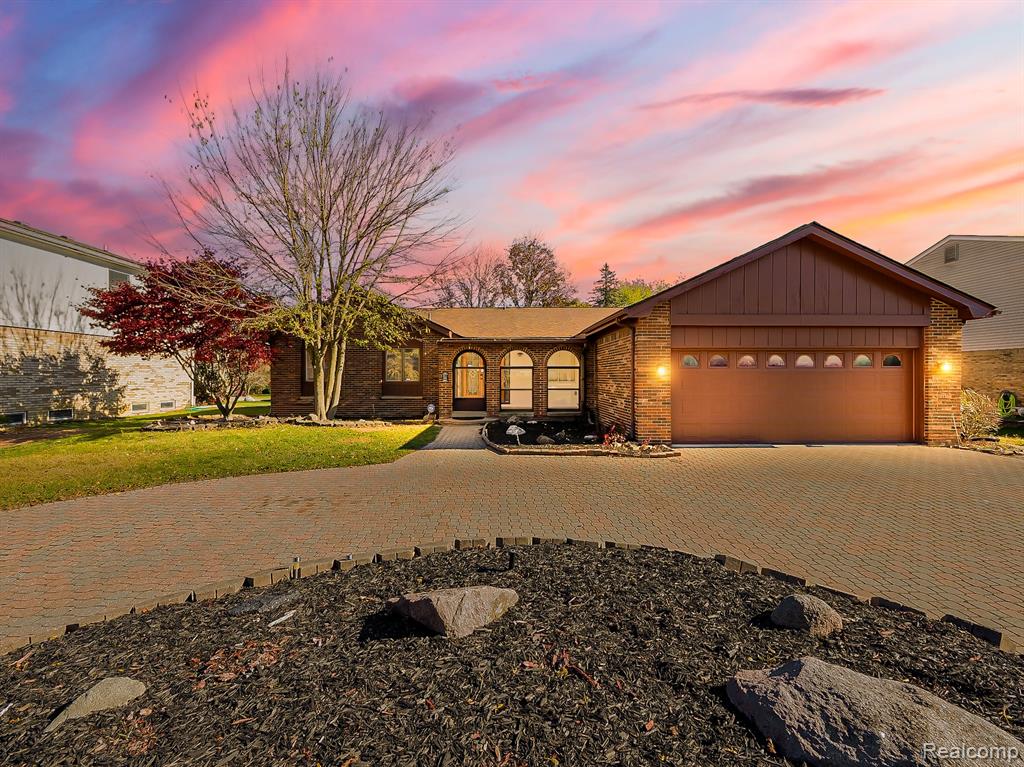 7329 Camelot Drive, West Bloomfield, MI — front exterior