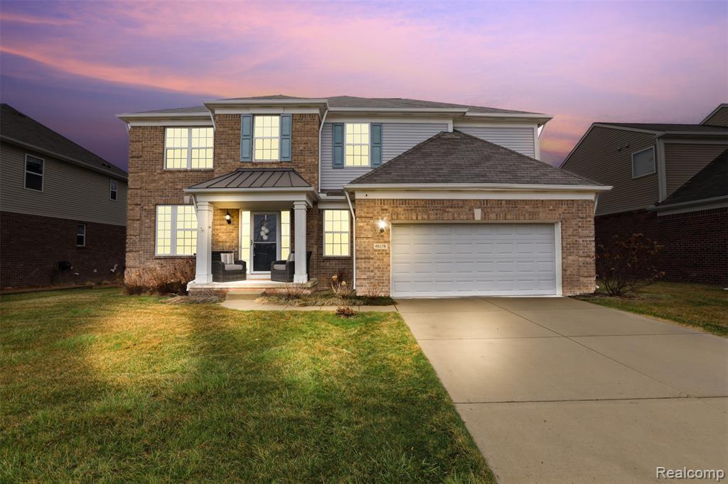 49378 Camarosa Lane, Macomb, MI 48044 — front exterior