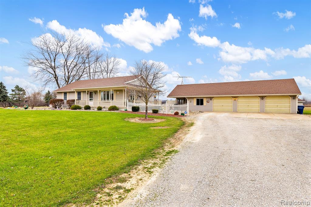1411 Fox Road, Wales, MI — front exterior