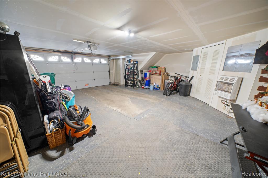 Garage with electric panel