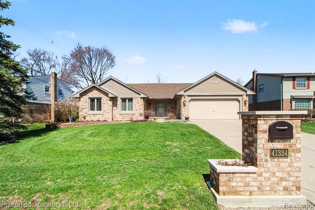41334 Rayburn Drive, Northville, MI 48168 — front exterior
