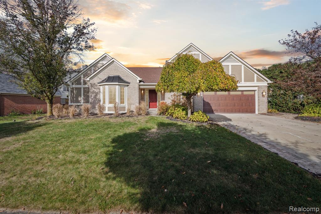 45516 VIOLET Lane, Novi, MI — front exterior