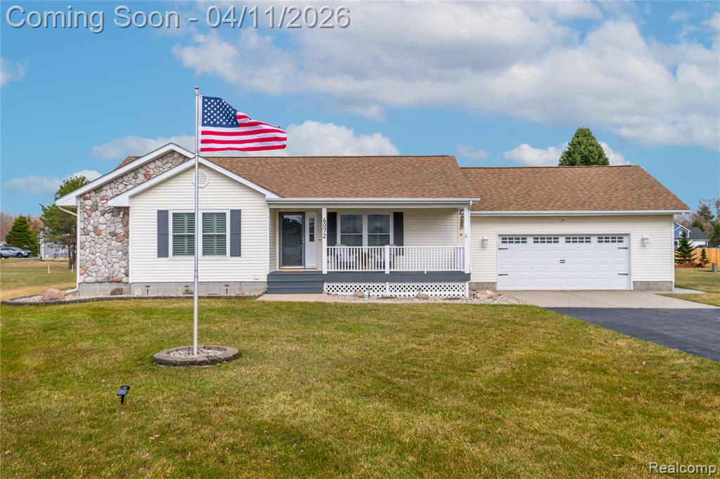 6072 Fish Lake Road, North Branch, MI 48461 — front exterior
