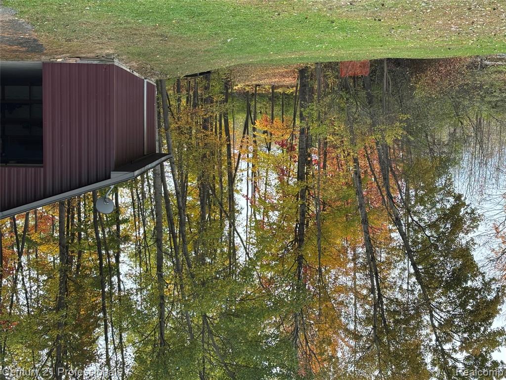 Garage and a forest view