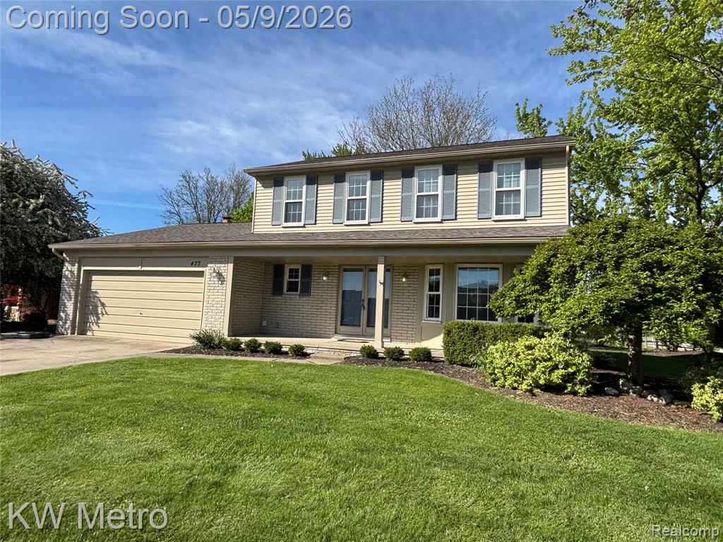 477 Coldiron Drive, Rochester Hills, MI 48307 — front exterior