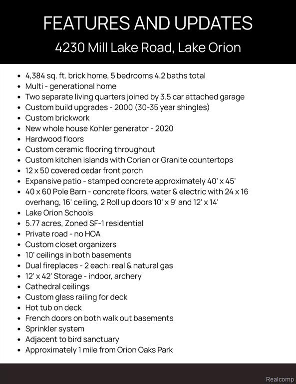 4230 Mill Lake Road, Lake Orion, MI — Photo 96