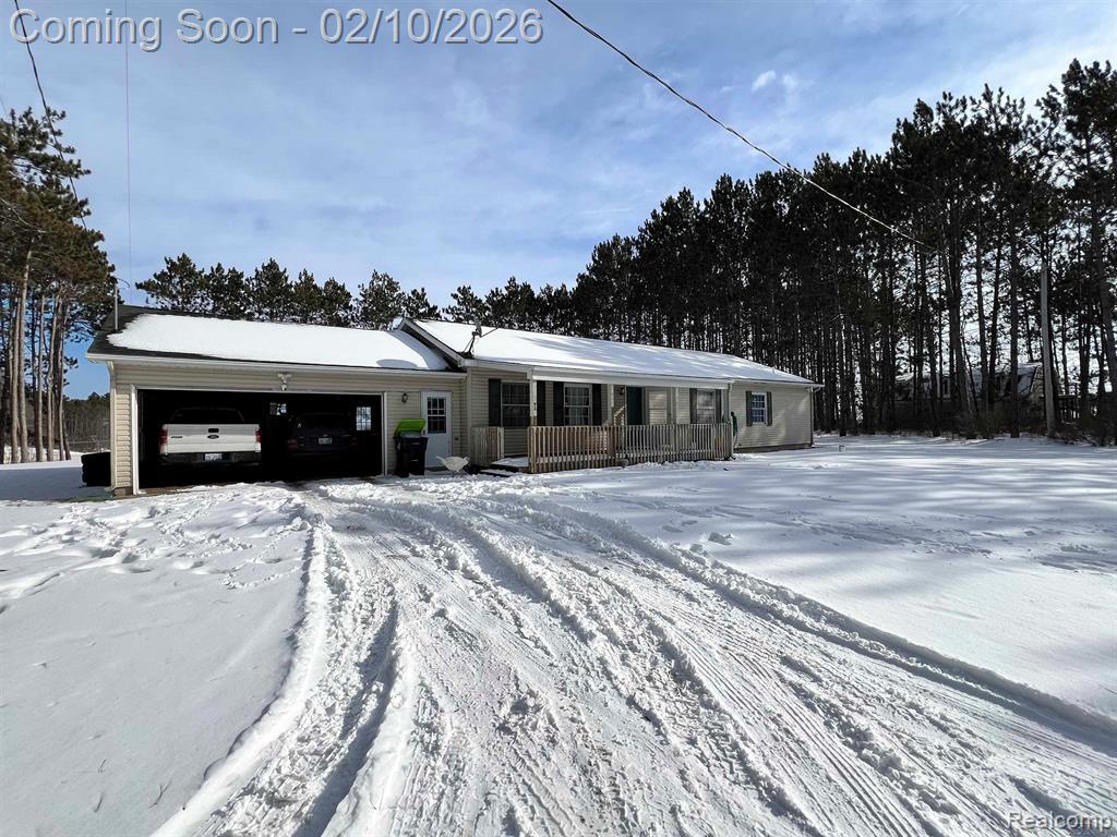 9061 S Lucas Road, MI 49657 — front exterior