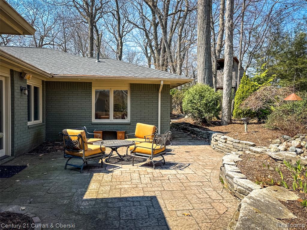 View of patio featuring outdoor seating