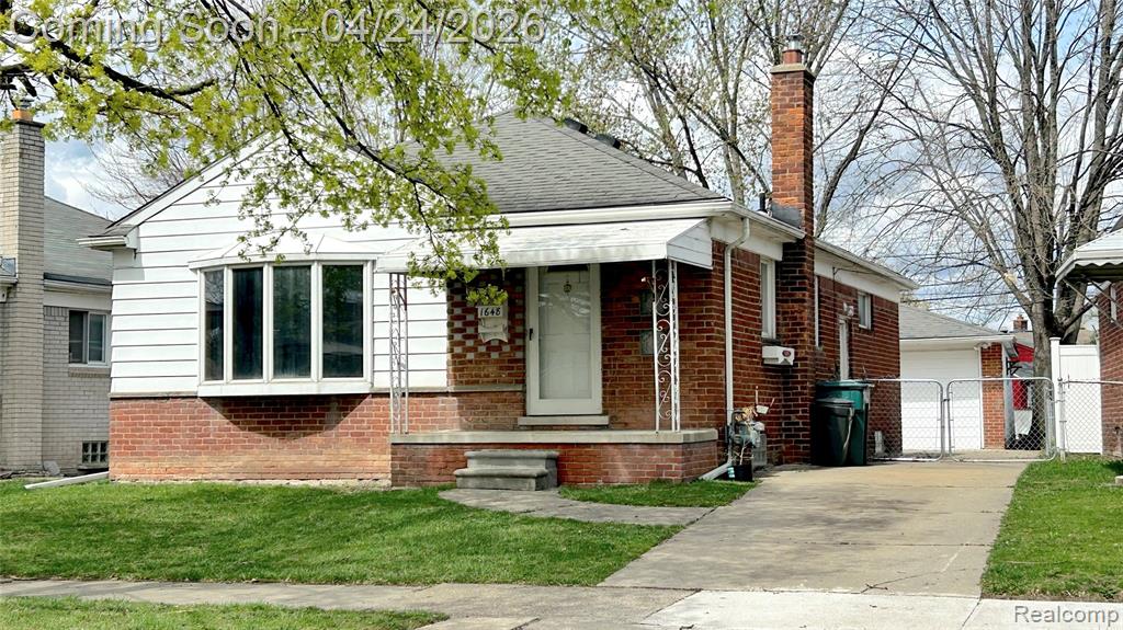 1648 Capitol Avenue, Lincoln Park, MI 48146 — front exterior