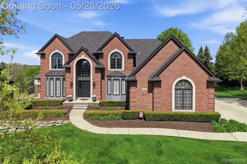 668 Springview Drive, Rochester, MI 48307 — front exterior
