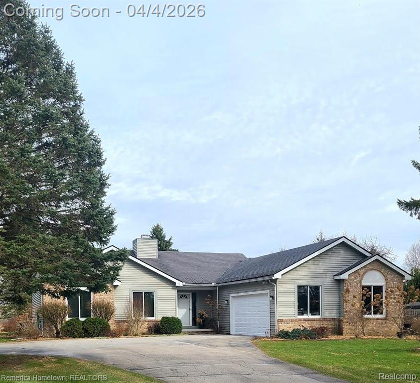 3446 N Dancer Road, Dexter, MI 48130 — front exterior