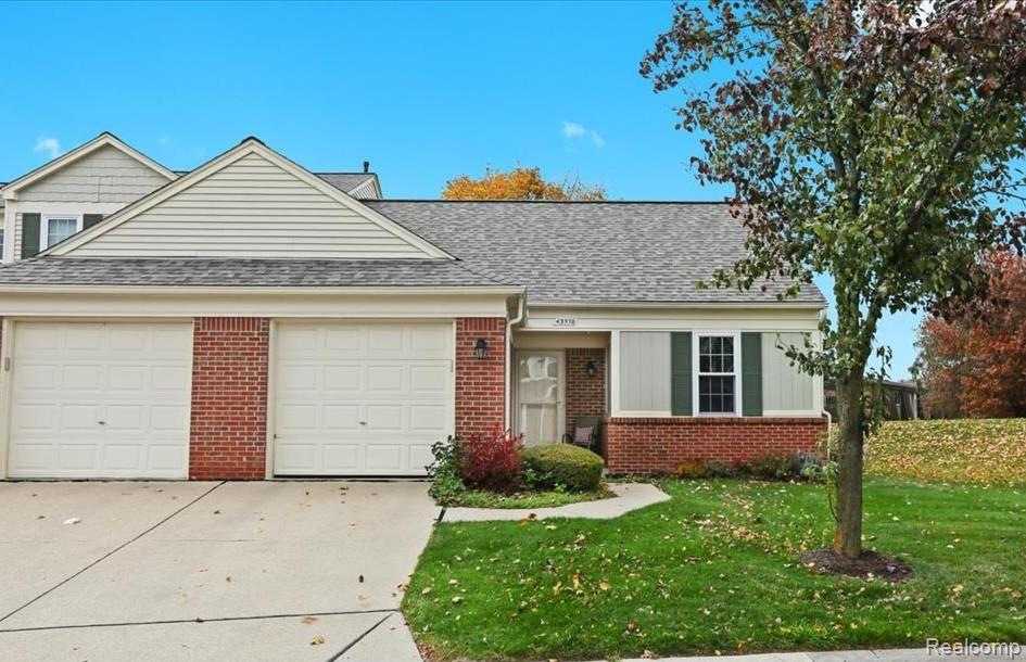 43576 Yorkville Drive, Canton, MI 48188 — front exterior