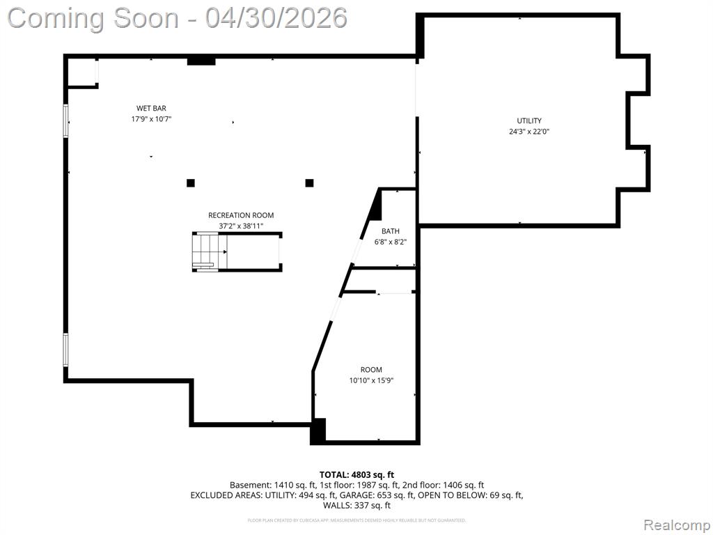 View of room layout