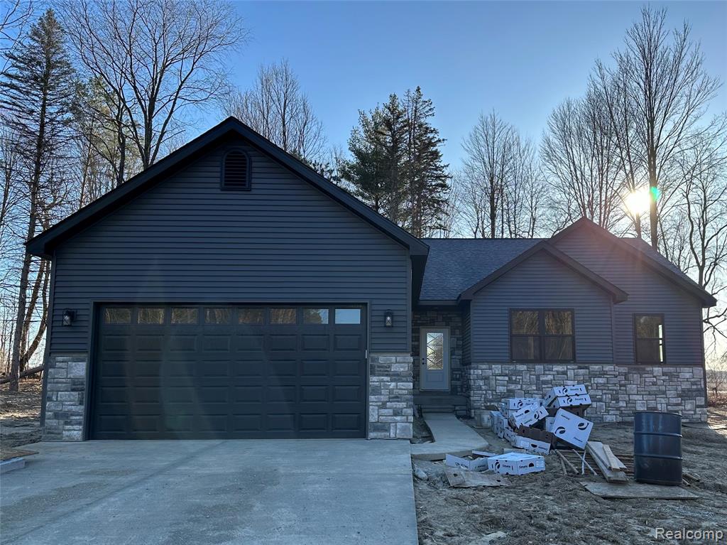 1452 Debi Ann Drive, Lapeer, MI 48446 — front exterior