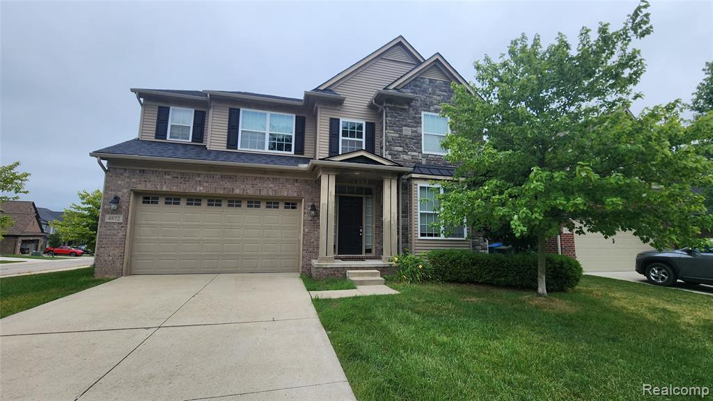 4872 W Stonegate Circle, Lake Orion, MI — front exterior
