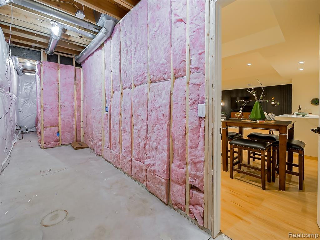 View of unfinished below grade area