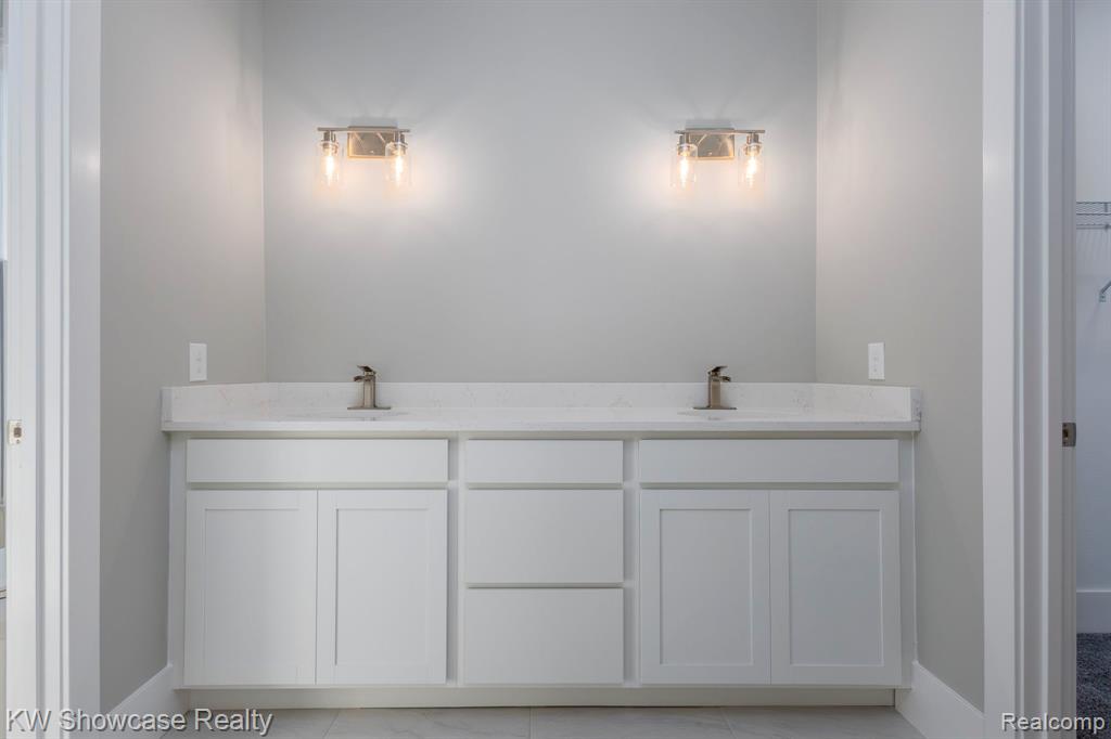 Primary Bathroom with double vanity